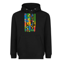 Black autism american flag Heavyweight Hoodie - MaliasSmallBusiness