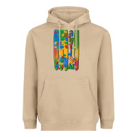 Mushroom autism american flag Heavyweight Hoodie - MaliasSmallBusiness