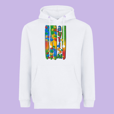 Autism American Flag Heavyweight Hoodie Designed By Maliassmallbusiness