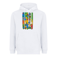 White autism american flag Heavyweight Hoodie - MaliasSmallBusiness