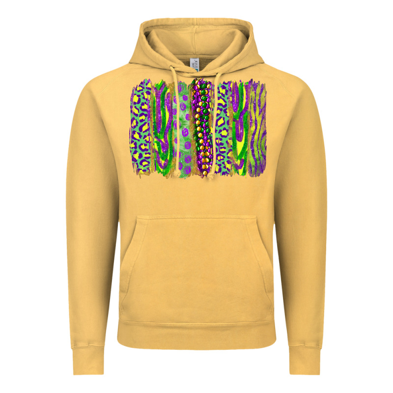 Mardi Gras Brush Stroke Vintage Hoodie by RanaPortraitStore | Teevron