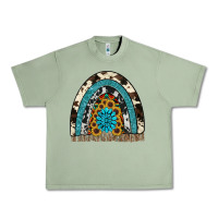 Oil Green rainbow sunflower gemstone Urban Heavy Tee - RanaPortraitStore