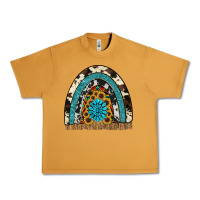 Peanut Butter rainbow sunflower gemstone Urban Heavy Tee - RanaPortraitStore