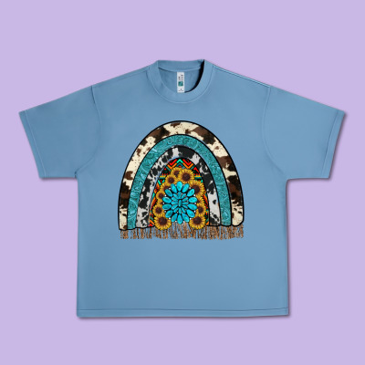Rainbow Sunflower Gemstone Urban Heavy Tee Designed By Ranaportraitstore