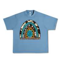 Pebble Blue rainbow sunflower gemstone Urban Heavy Tee - RanaPortraitStore