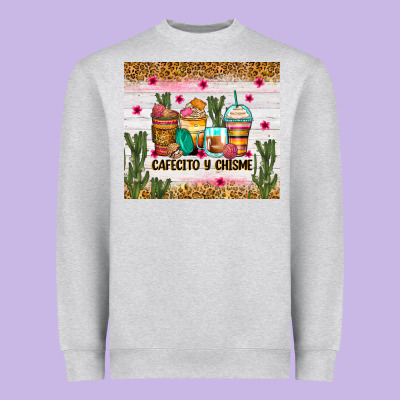 Heavyweight Sweatshirt Cafecito y chisme coffee cups