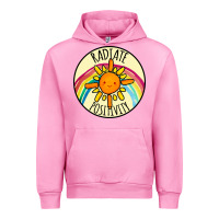Fuchsia Pink Radiate Positivity Urban Hoodie - Bettercallsaul