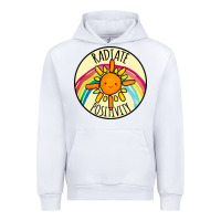 White Radiate Positivity Urban Hoodie - Bettercallsaul