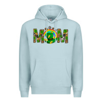 Blue Mist Western Mom With Shamrock Premium Hoodie - BundleAndBundleShop