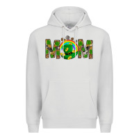 Dove Grey Western Mom With Shamrock Premium Hoodie - BundleAndBundleShop