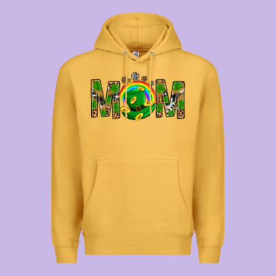 Western Mom With Shamrock Premium Hoodie Designed By Bundleandbundleshop
