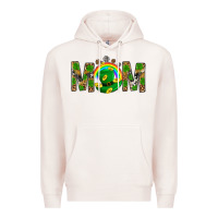 Pale Pink Western Mom With Shamrock Premium Hoodie - BundleAndBundleShop