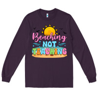 Plum beaching not teaching black back Long Sleeve Tee - JahusDesignShop