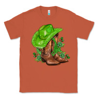 Copper green  cowgirl and roses Classic Tee - AdoDesignShop