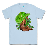 Dusty Blue green  cowgirl and roses Classic Tee - AdoDesignShop
