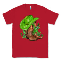 Red green  cowgirl and roses Classic Tee - AdoDesignShop