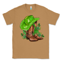 Toasted Coconut green  cowgirl and roses Classic Tee - AdoDesignShop