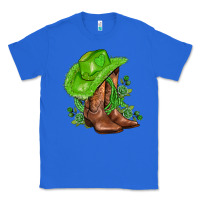 True Royal green  cowgirl and roses Classic Tee - AdoDesignShop