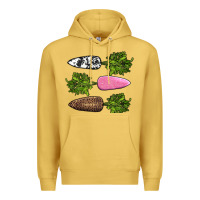 Antique Gold easter carrots Premium Hoodie - AdoDesignShop