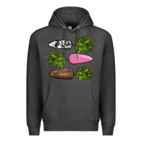 Charcoal Heather easter carrots Premium Hoodie - AdoDesignShop