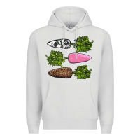 Dove Grey easter carrots Premium Hoodie - AdoDesignShop