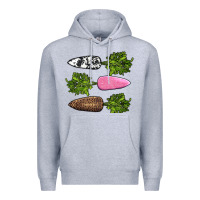Heather Grey easter carrots Premium Hoodie - AdoDesignShop