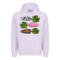 Lilac easter carrots Premium Hoodie - AdoDesignShop