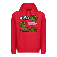 Red easter carrots Premium Hoodie - AdoDesignShop