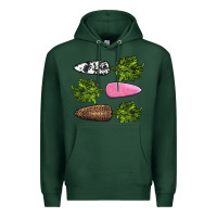 Sports Green easter carrots Premium Hoodie - AdoDesignShop