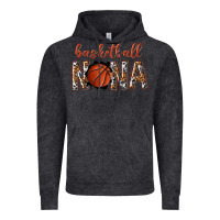 Vintage Black basketball nana with leopard Vintage Hoodie - texasbilliewilder