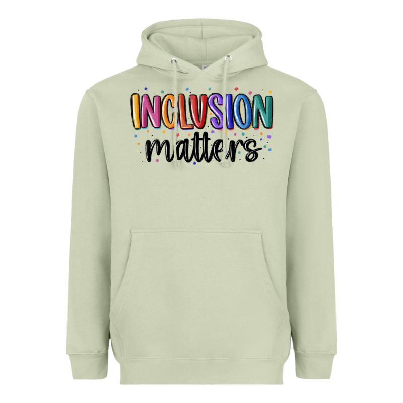 ınclusion Matters Heavyweight Hoodie by MaliasSmallBusiness | Teevron