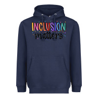 Navy ınclusion matters Heavyweight Hoodie - MaliasSmallBusiness