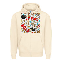 Sandshell graduation 2022 seamless pattern Zipper Hoodie - BundleAndBundleShop