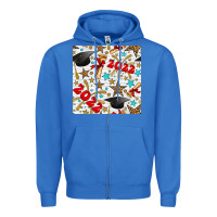 True Royal graduation 2022 seamless pattern Zipper Hoodie - BundleAndBundleShop