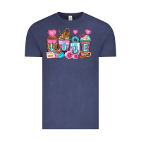 Vintage Denim valentine's day coffee cups Vintage Tee - Zillion Design Studio