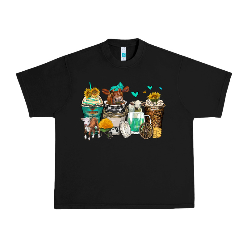 Cows Coffee Cups Urban Heavy Tee by Zillion Design Studio | Teevron