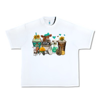 White cows coffee cups Urban Heavy Tee - Zillion Design Studio