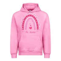 Fuchsia Pink Valentines Day Rainbow Urban Hoodie - Bettercallsaul