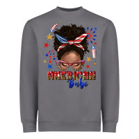 Storm American babe afro messy bun Heavyweight Sweatshirt - texasbilliewilder