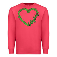Cardinal shamrock heart felling lucky Premium Sweatshirt - MaliasSmallBusiness