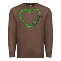 Chestnut shamrock heart felling lucky Premium Sweatshirt - MaliasSmallBusiness