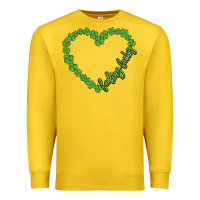 Lemon shamrock heart felling lucky Premium Sweatshirt - MaliasSmallBusiness