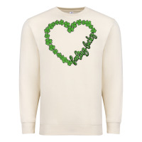 Shamrock Heart Felling Lucky Premium Sweatshirt | Teevron