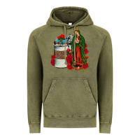 Vintage Olive our lady of guadalupe coffee Vintage Hoodie - JahusDesignShop