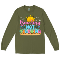 Army Green beaching not teaching Long Sleeve Tee - JahusDesignShop