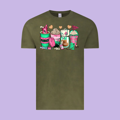 Pharmacy Coffee Cups Vintage Tee Designed By Zillion Design Studio