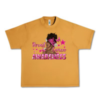 Peanut Butter Breast Cancer Awareness with Afro Woman Urban Heavy Tee - texasbilliewilder