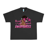Pigment Black Breast Cancer Awareness with Afro Woman Urban Heavy Tee - texasbilliewilder
