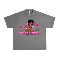 Tornado Breast Cancer Awareness with Afro Woman Urban Heavy Tee - texasbilliewilder