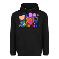 Black proud ally Heavyweight Hoodie - MaliasSmallBusiness